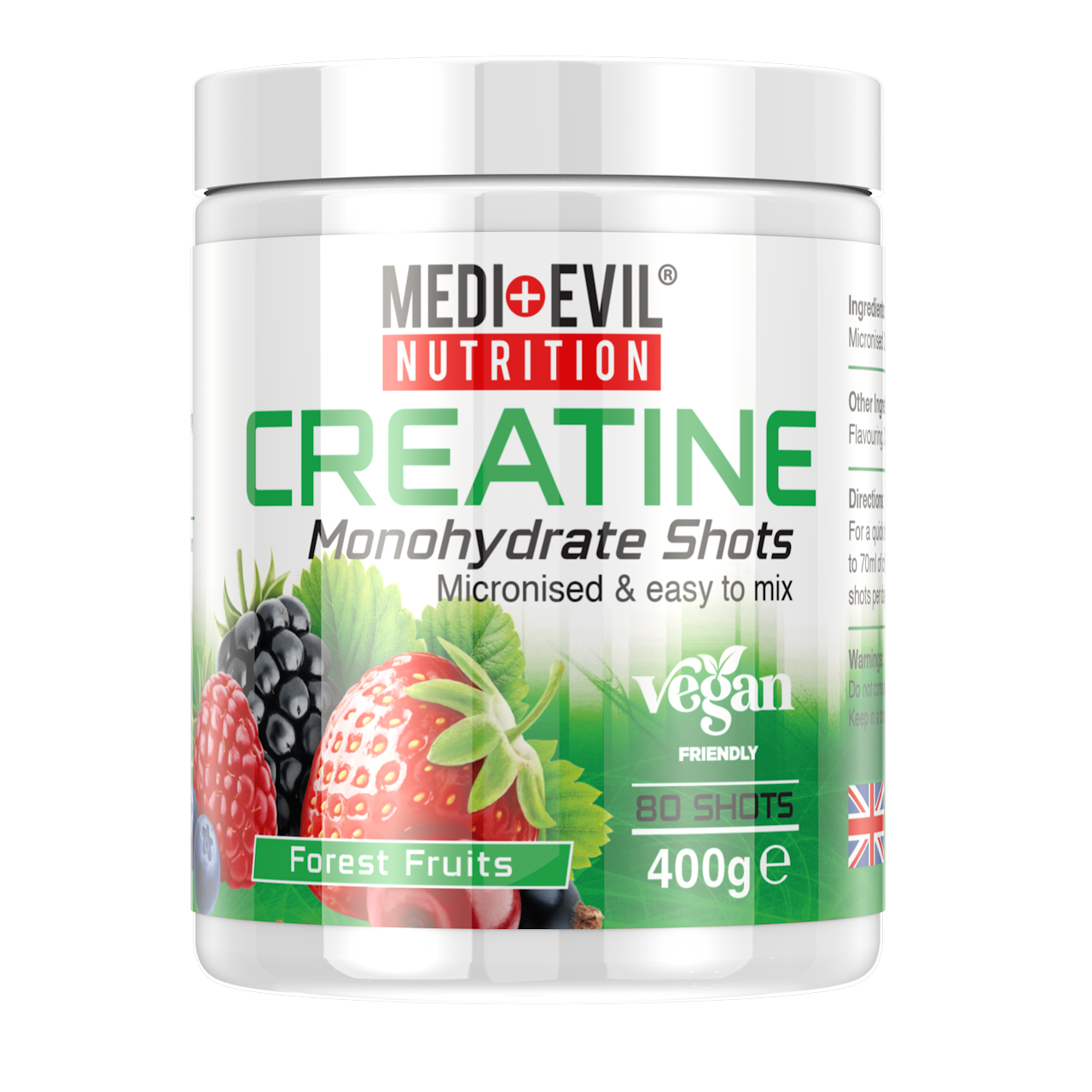 Creatine Monohydrate Shots Forest Fruits